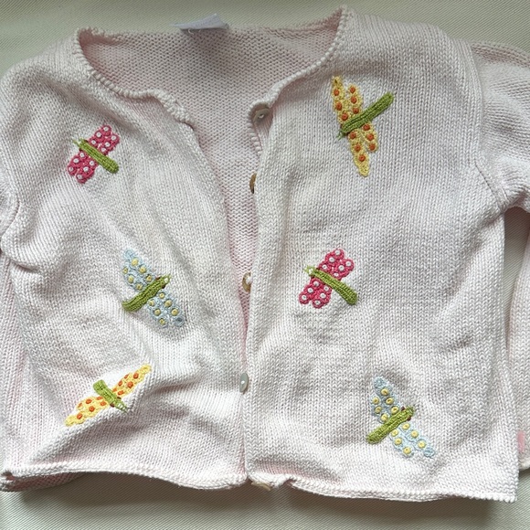 bella bliss Pink Sweater with Colorful Butterfly Accents - Picture 2 of 4